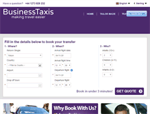 Tablet Screenshot of businesstaxis.com